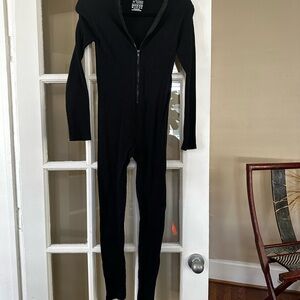 Black Zip-Up Jumpsuit